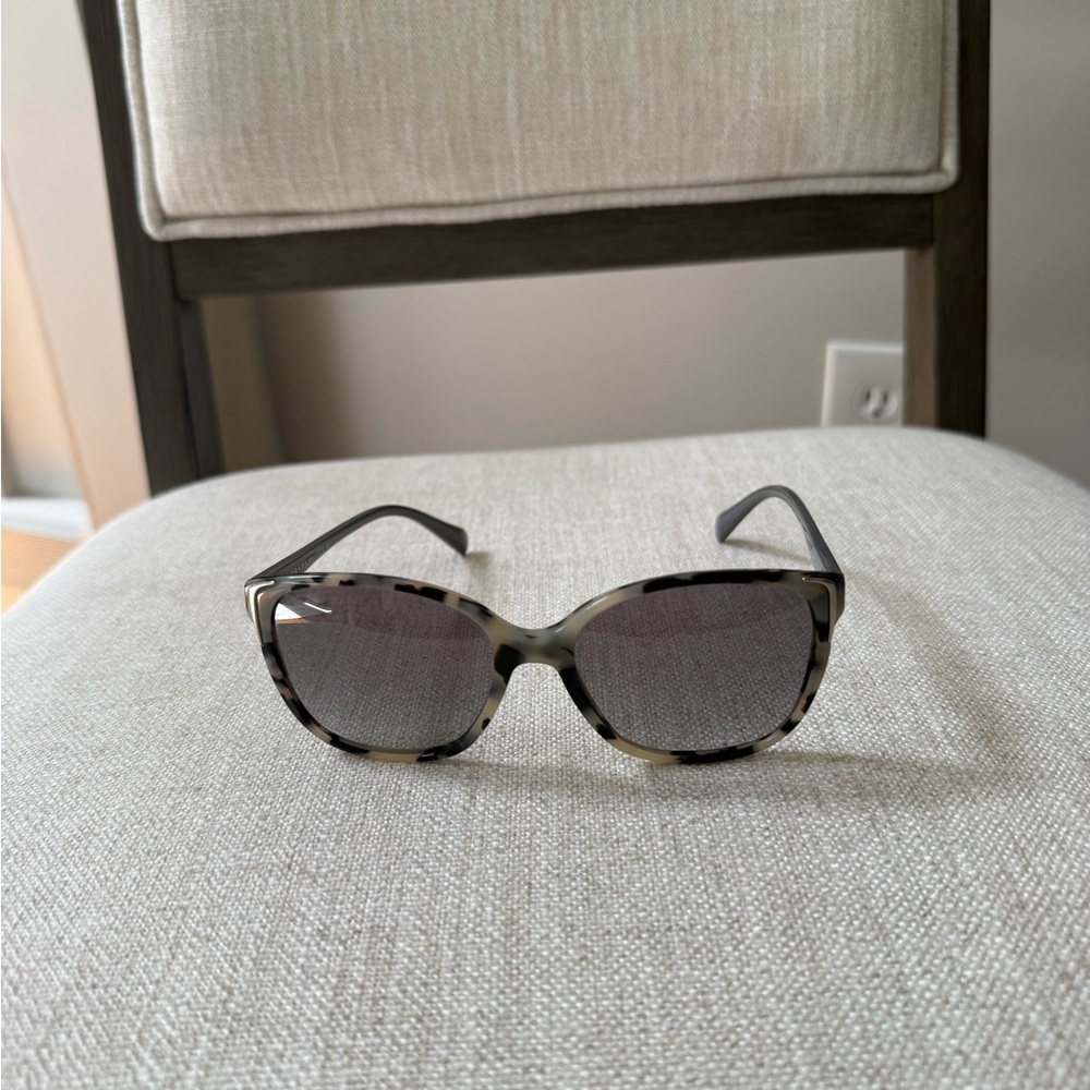 Prada Black and Gray Oversized Sunglasses